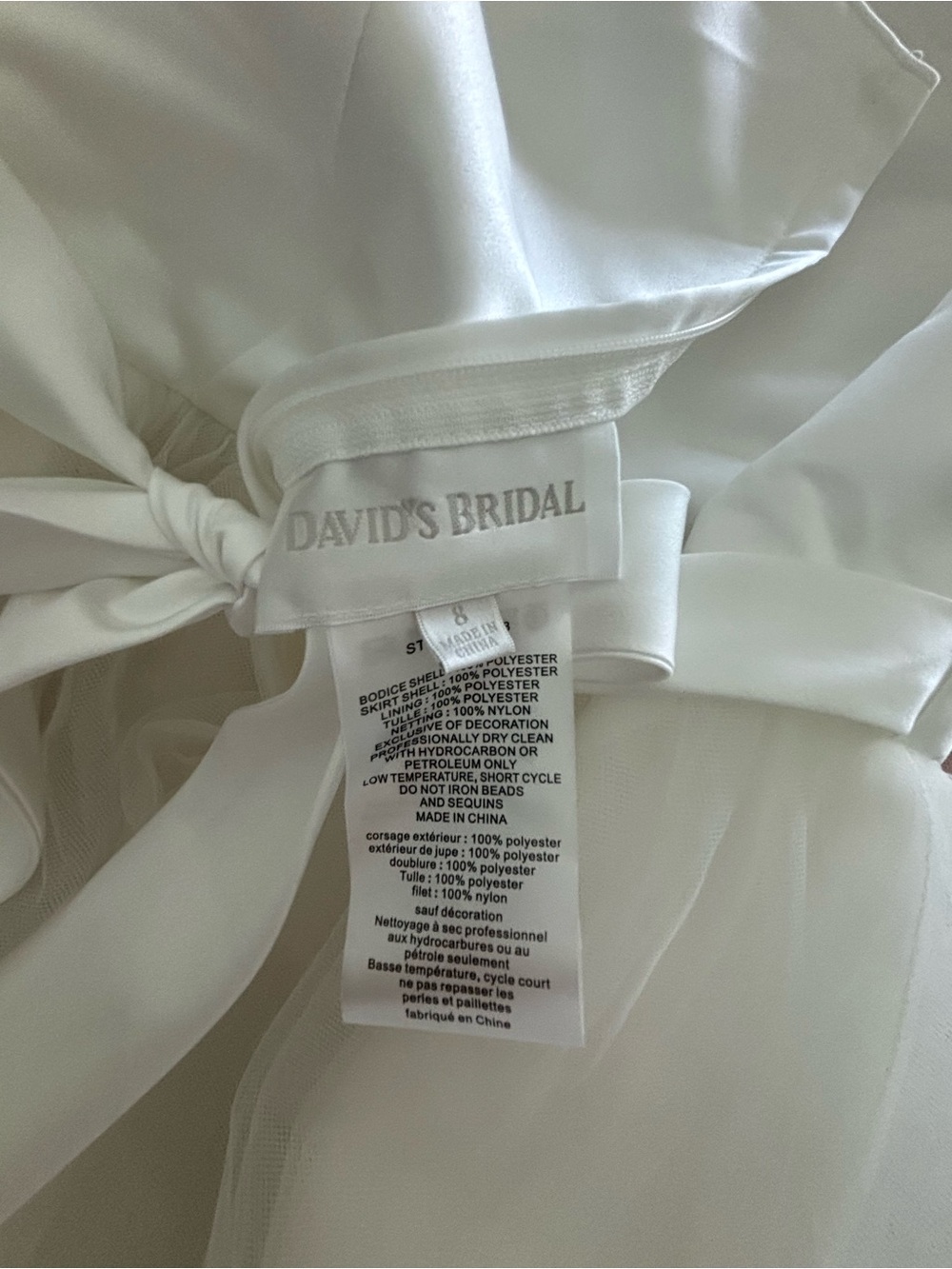 Girls White Embroidered Tulle Flower Girl Dress - Picture 5 of 7